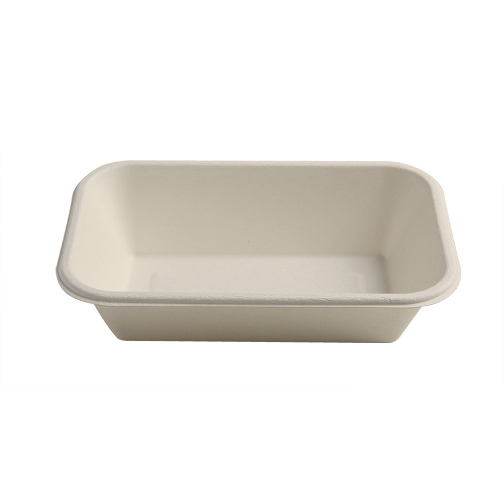 24 oz. Takeout Tray | Natural Plant Fiber | Compostable