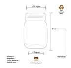 16 oz. Mason Jar | Clear | PETE
