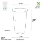 24 oz Cold Cup | Corn Plastic