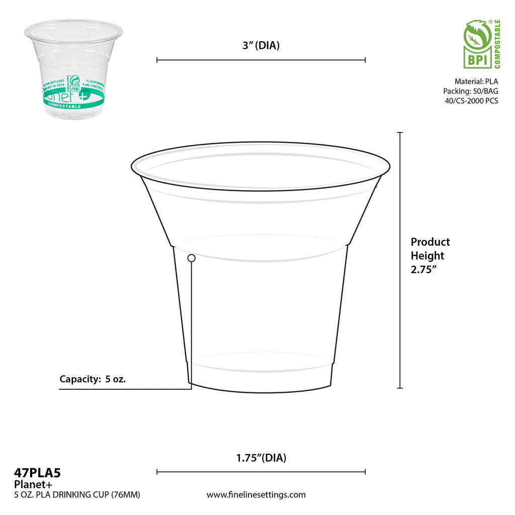 4-5 oz Cold Cup | Corn Plastic