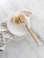 Dish Scrub Brush with Handle | Reusable | Bamboo & Agave Fibers