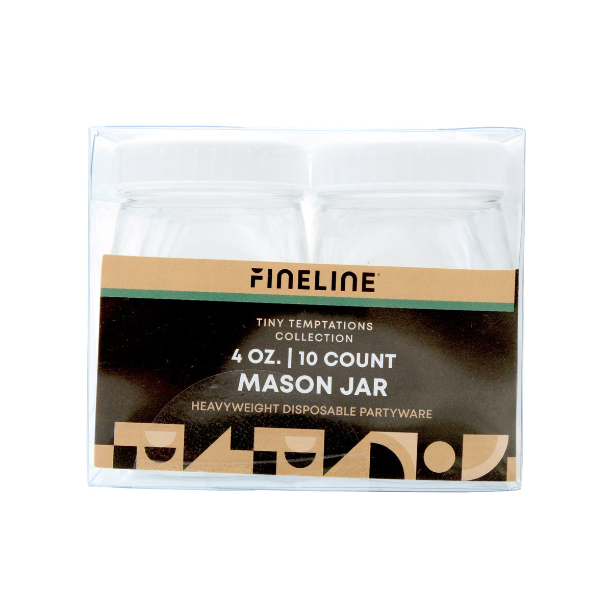 4oz. Mason Jar with Lid | PETE Jar & PP Lid | Set of 120