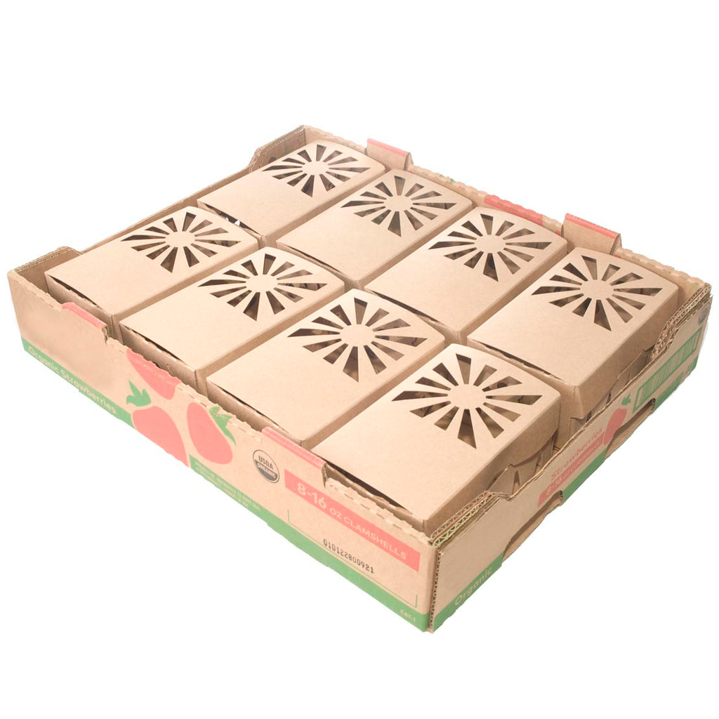 1 Quart Kraft Produce Container | Vented | Compostable & Recyclable