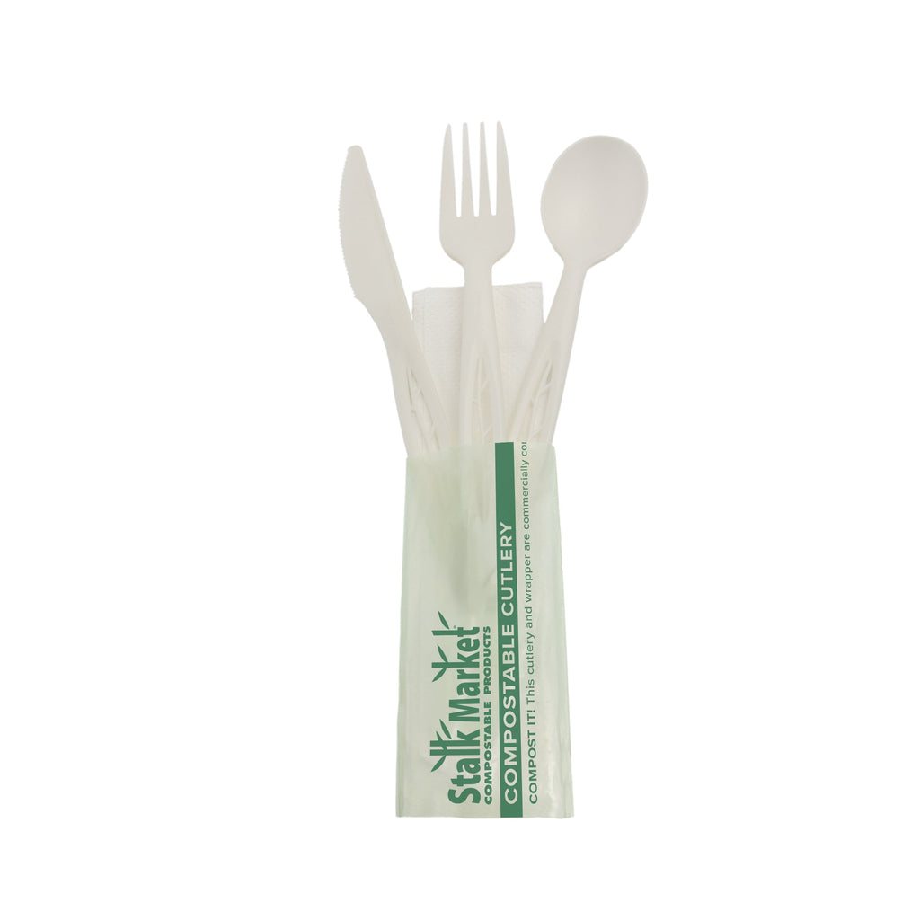 Disposable Cutlery Place Setting | Compostable