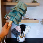 Duster with Handle Starter Kit | Cotton Fleece with Bamboo Handle | Reusable & Refillable