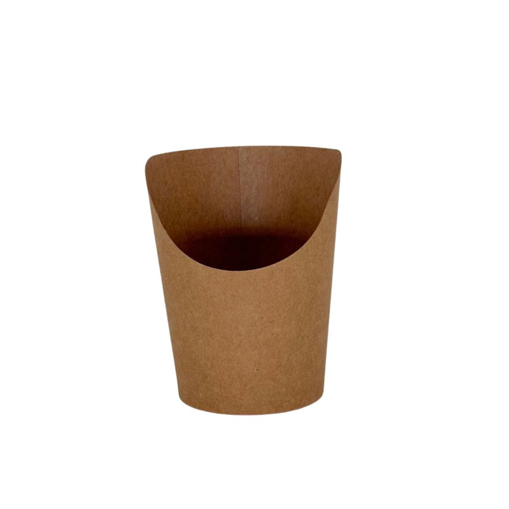 8 oz Paper French Fry Scoop Cup | Compostable