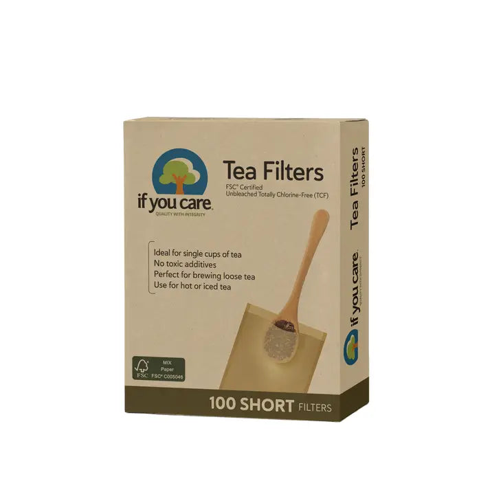 Tea Filters | Short | Box of 100 | Disposable