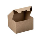 Brown Lock & Tab Bakery Box | 6 x 6 x 4 | Kraft | Recyclable
