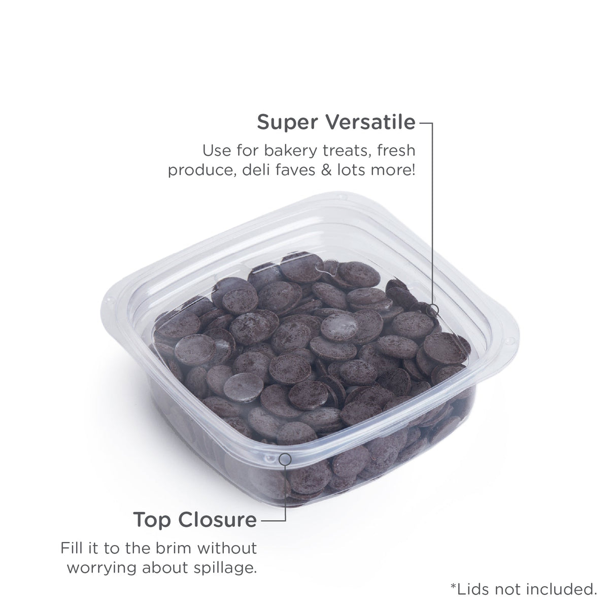 8 oz Compostable Deli Container | Clear | Good Natured Products®
