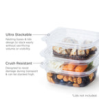 8 oz Compostable Deli Container | Clear | Good Natured Products®