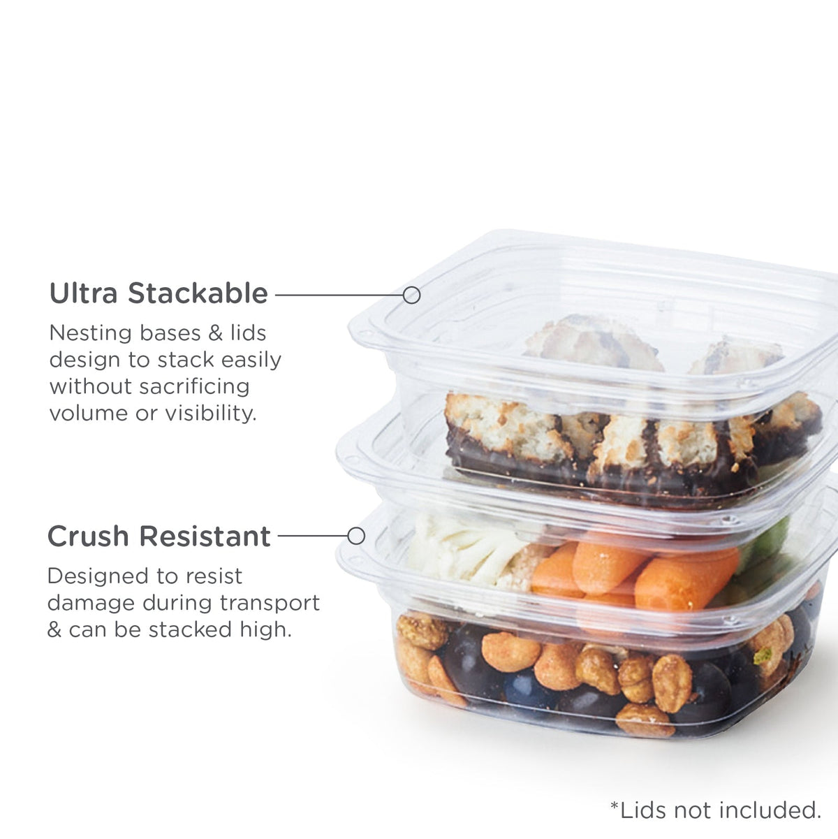 8 oz Compostable Deli Container | Clear | Good Natured Products®