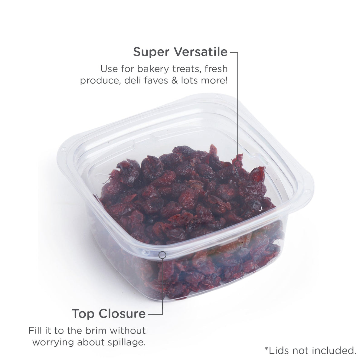 12 oz Compostable Deli Container | Clear | Good Natured Products®