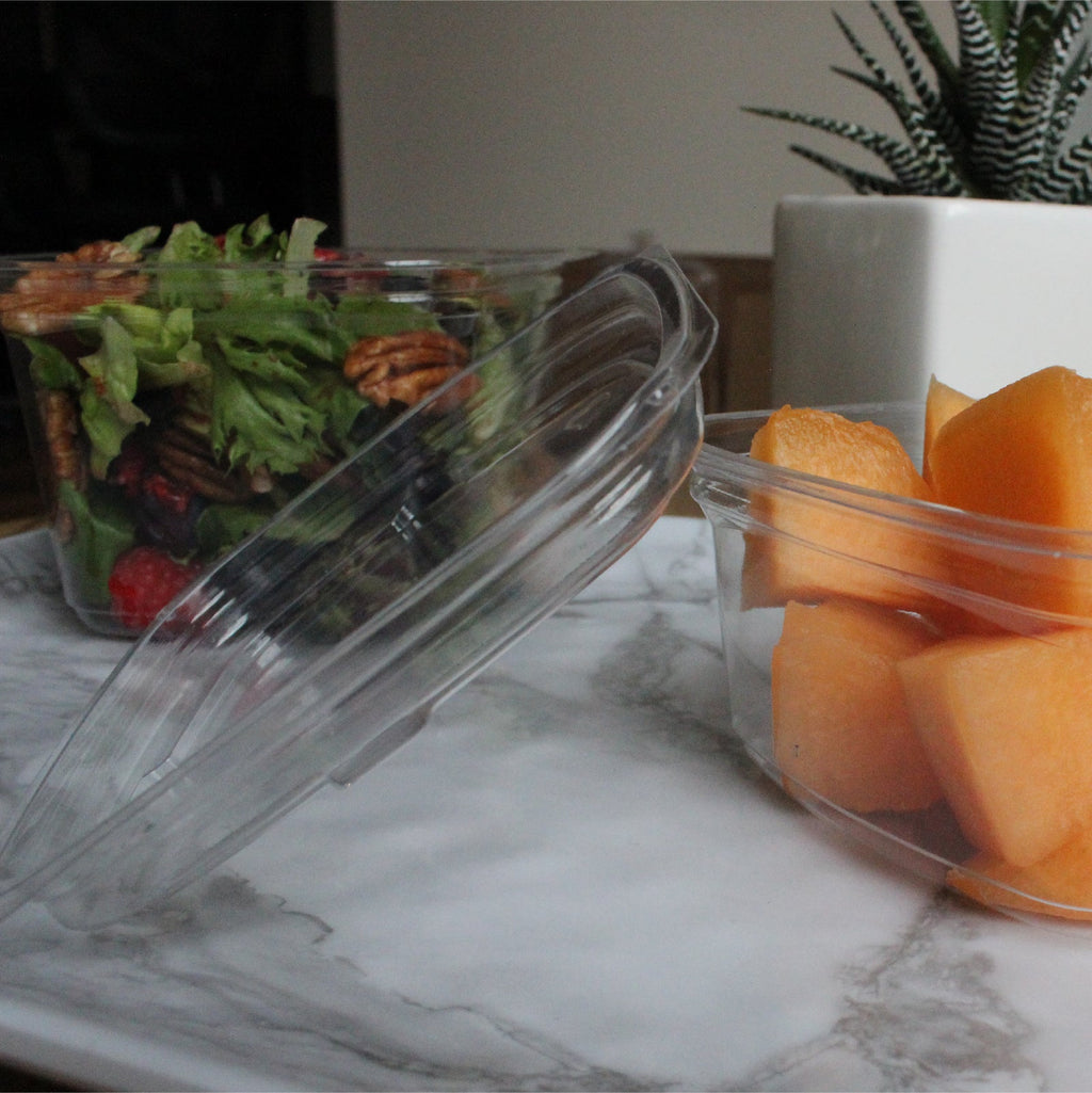 Lid for 8-24 oz Square Deli Containers | Compostable PLA