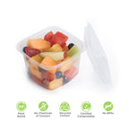 Lid for 8-24 oz Square Deli Containers | Compostable PLA