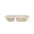 32 oz Fiber Tray | 3-Compartment | Unlined | Compostable