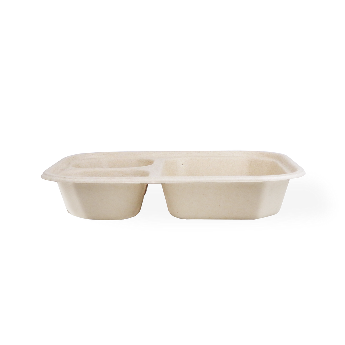 32 oz Fiber Tray | 3-Compartment | Unlined | Compostable