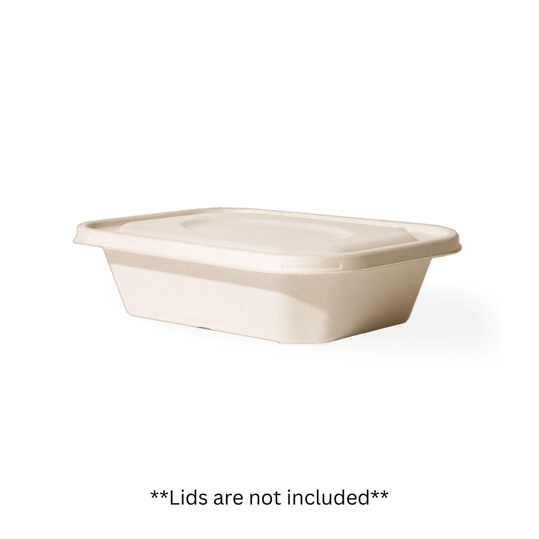 55 oz Fiber Tray | Unlined | Compostable