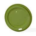 Green Lid for 8 oz Hot Cups | Compostable CPLA