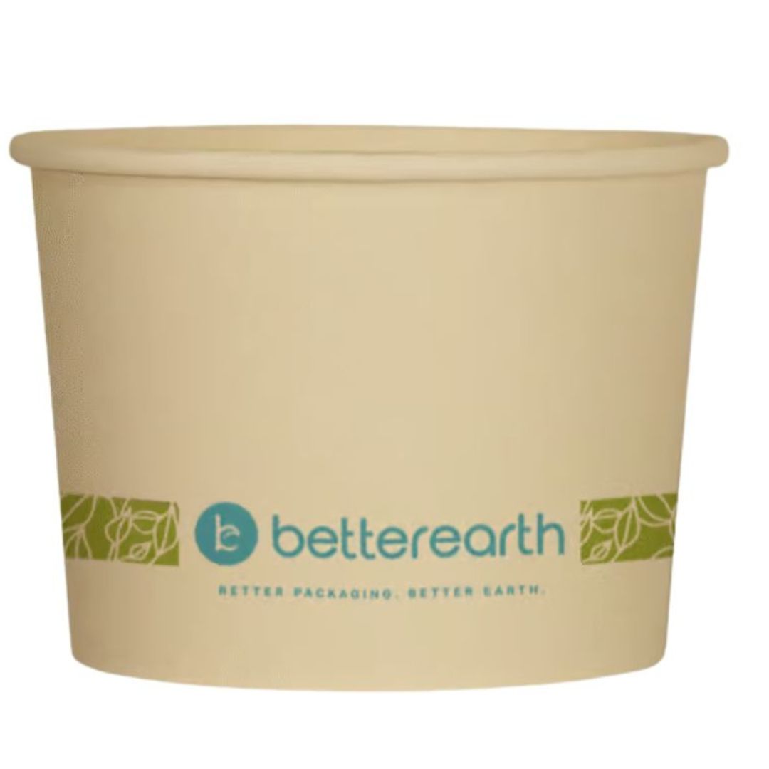 16 oz Paper Food Container | PLA Lined | Compostable