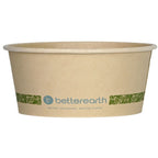 8 oz Paper Food Container | Squat | PLA Lined | Compostable