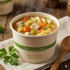 24 oz NoTree™ Paper Bowl | Food Container