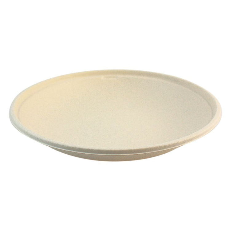 Compostable fiber bowl on a white background