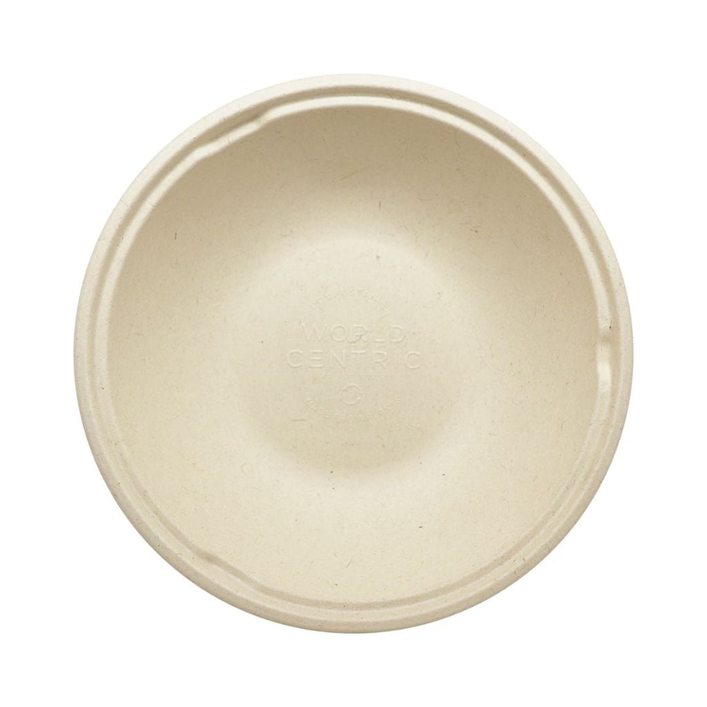 Top view of a fiber bowl on a plain white background.