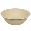 Compostable fiber bowl on a white background