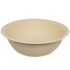 Compostable fiber bowl on a white background