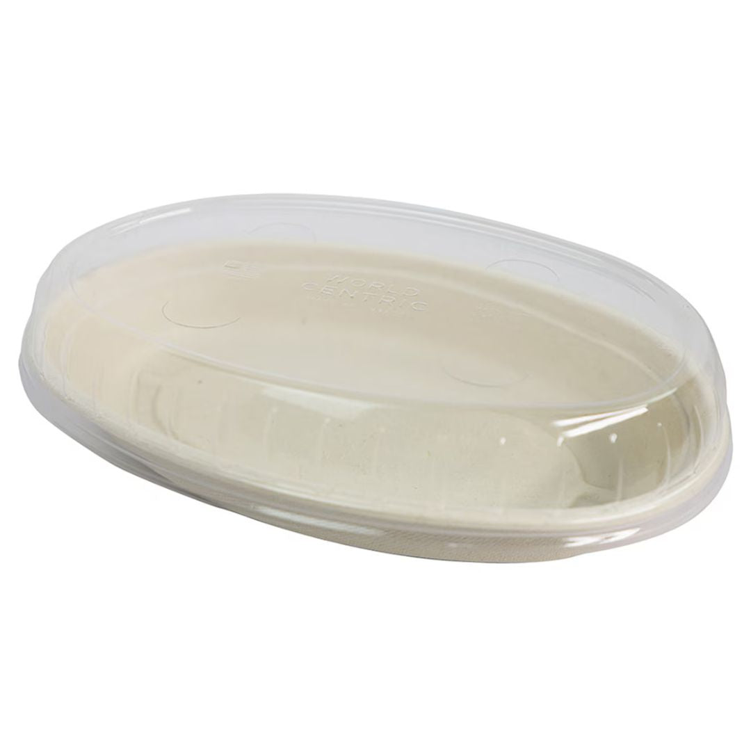 Lid for 32 oz Oval Burrito Bowl | Compostable | PLA