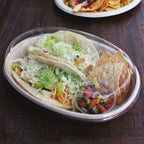 Lid for 18-24 oz Oval Burrito Bowl | Compostable | PLA