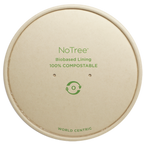 24-32 oz No Tree® Wide Paper Lid | Compostable