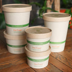 Lid for 12-32 oz Paper Bowl | PLA Lined Kraft Paper