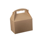 A brown kraft paper box with handle, shown on a plain white background.