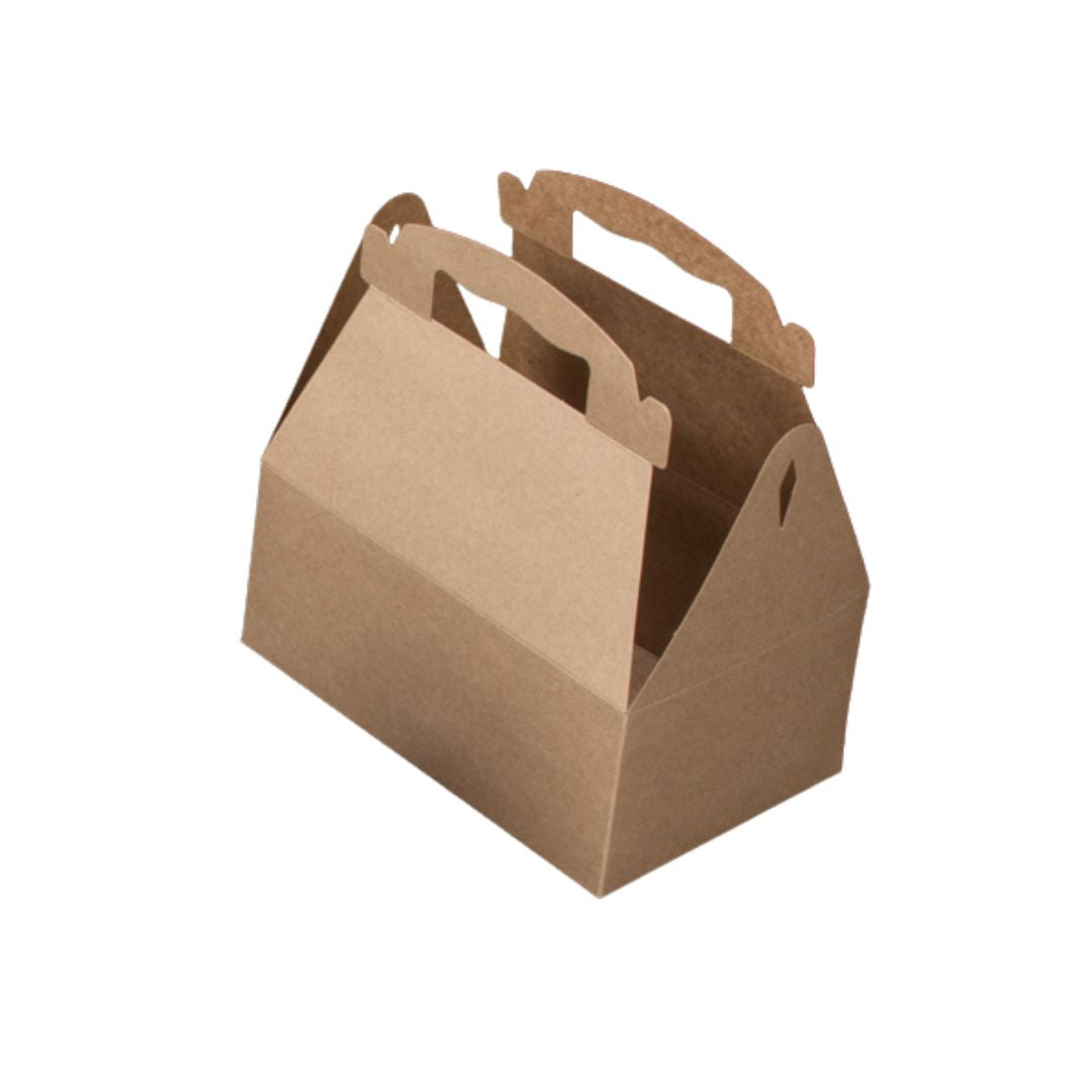 Brown Auto Bottom Gable Top Bakery Box | 8.5 x 5.5 x 3.5 | Kraft | Recyclable