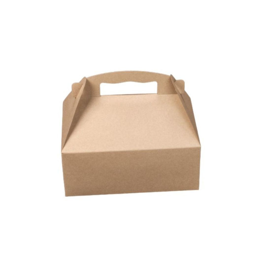 Brown Auto Bottom Gable Top Bakery Box | 8.5 x 5.5 x 3.5 | Kraft | Recyclable