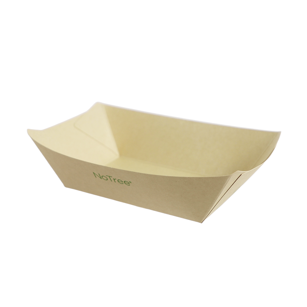 3 LB NoTree® Food Tray | No Added PFAS | Compostable