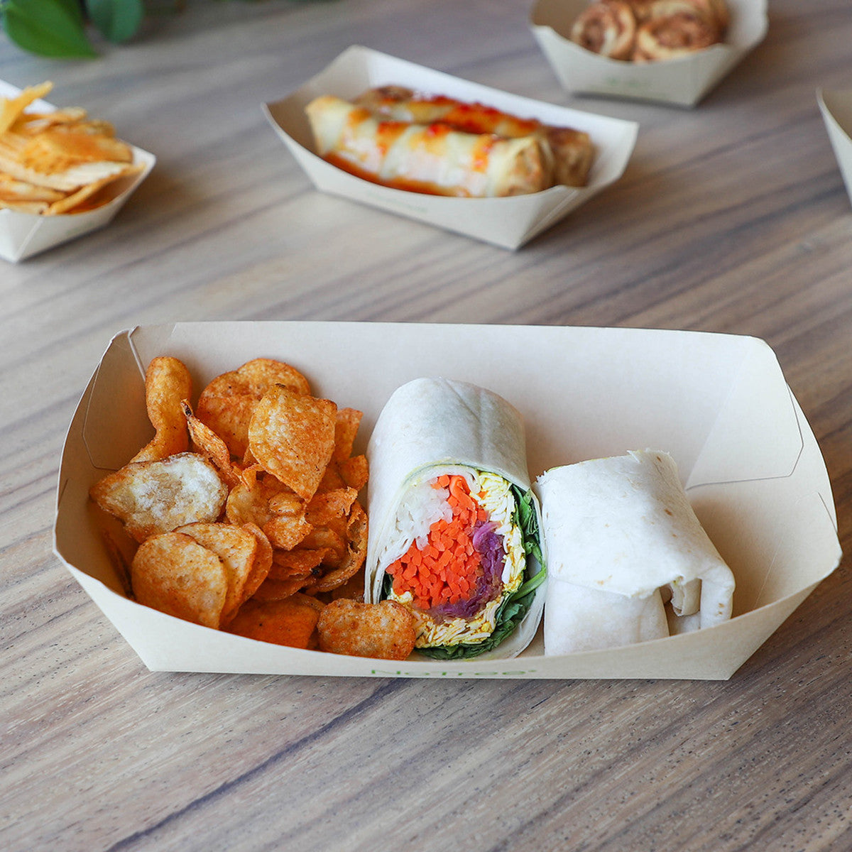 5 LB NoTree® Food Tray | No Added PFAS | Compostable