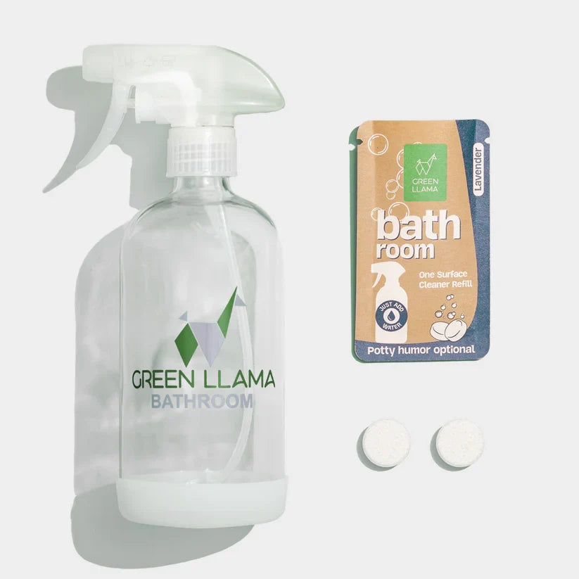 Starter Home Cleaner Kit | 3 Reusable Glass Bottles with 3 Cleaner Tablets