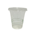 12 oz Cold Cups With Lids | Corn Plastic | Set of 100 Cups & 100 Flats Lids