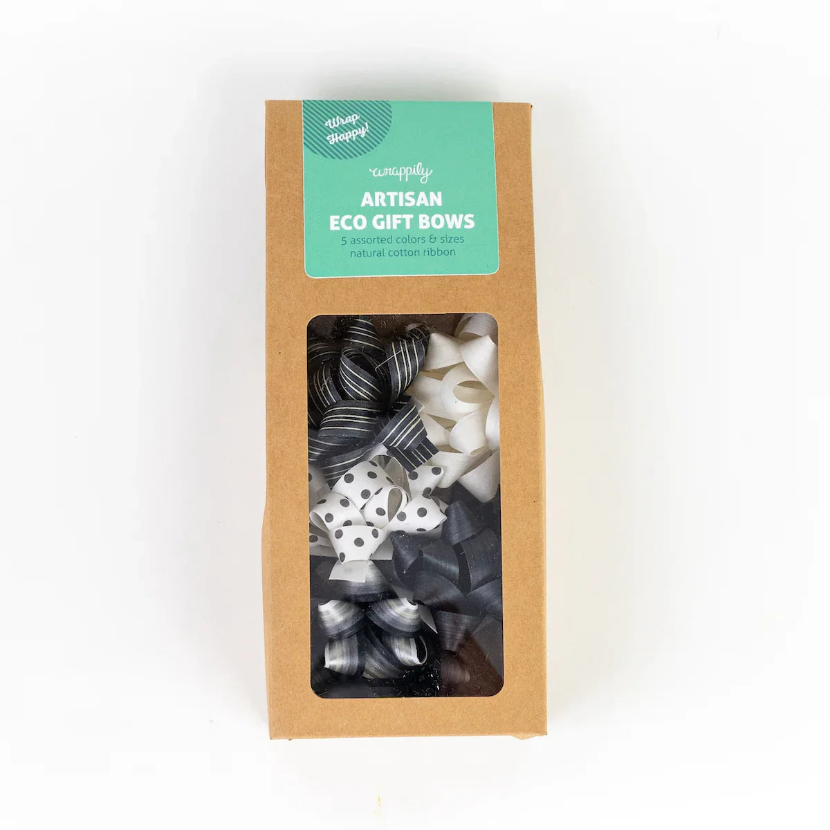 Gift Bows | Cotton | Set of 5 | Black & White