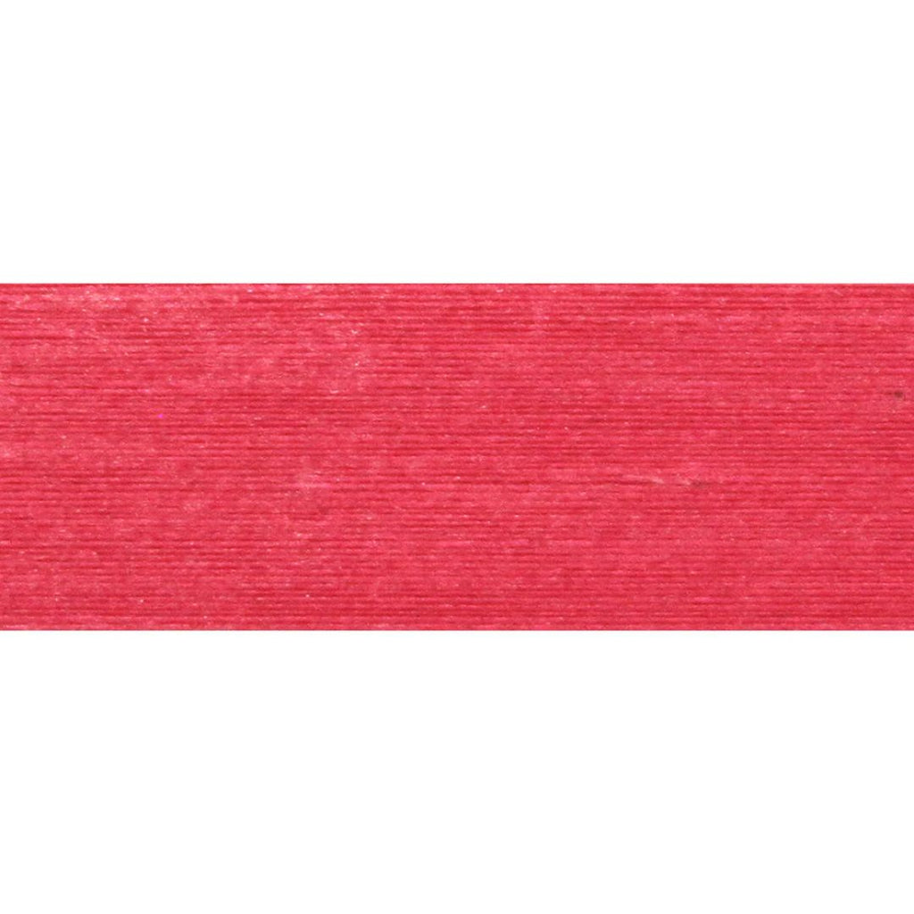 Pink cotton ribbon with a textured pattern on a white background