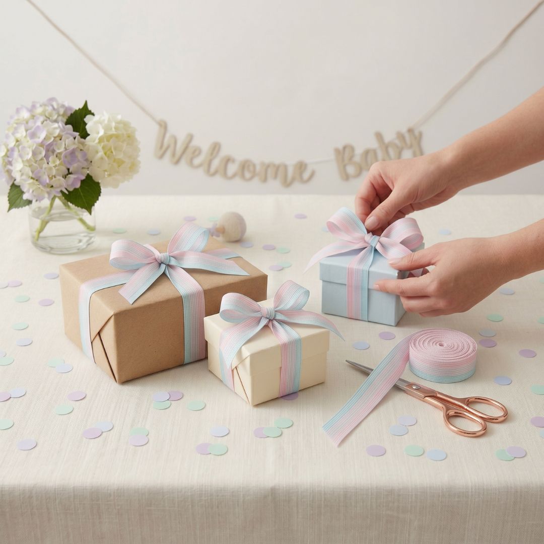 Compostable Curling Ribbon | Cotton | Baby