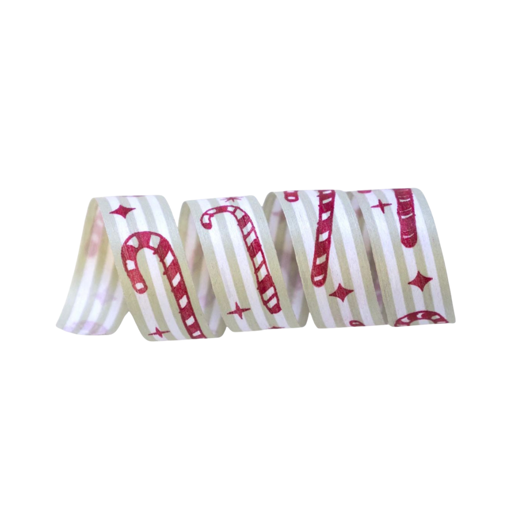 Compostable Curling Ribbon | Cotton | Candy Cane