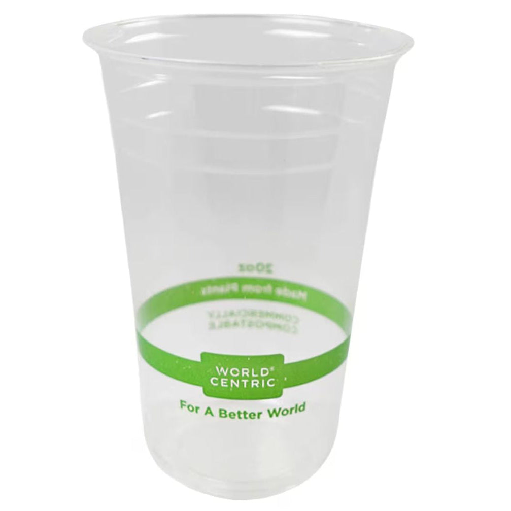20 oz Cold Cup | Clear | Certified Compostable