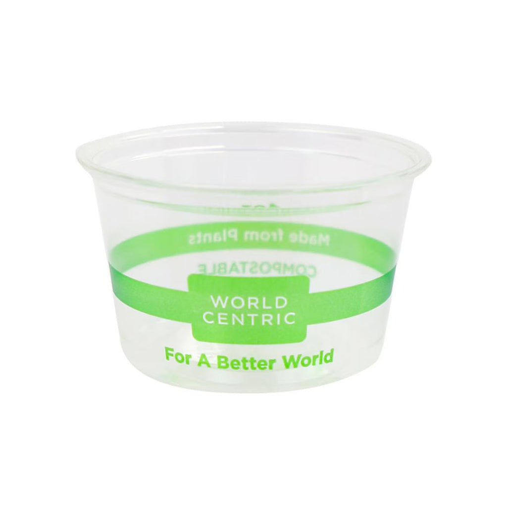 4 oz Compostable Portion Cup | PLA | Clear