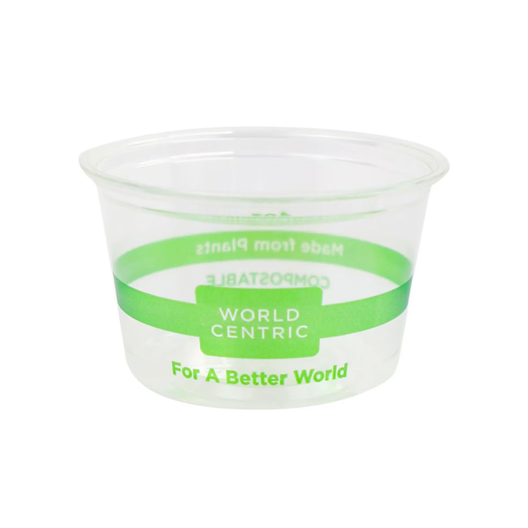 4 oz Compostable Portion Cup | PLA | Clear