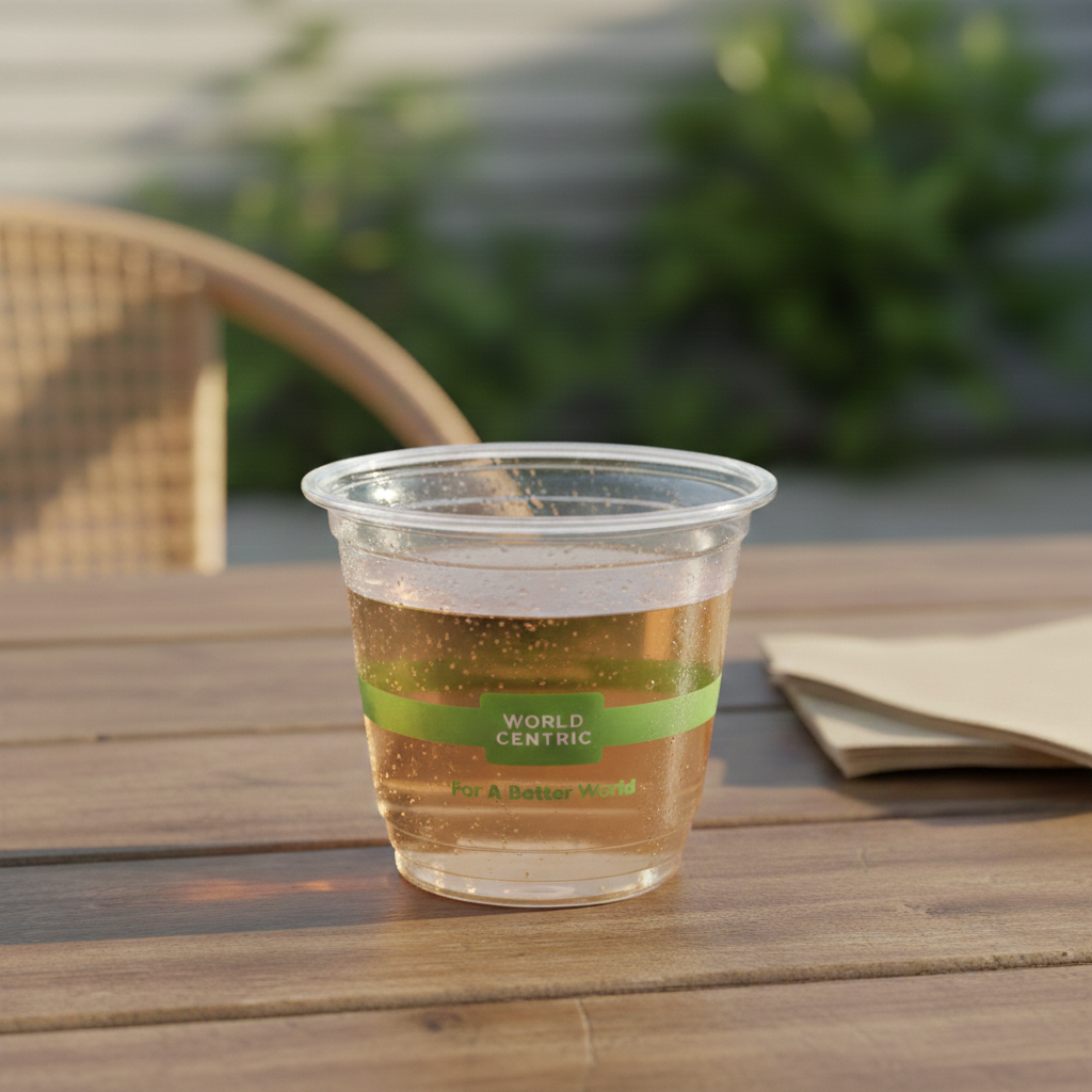 9 oz Compostable Cold Squat Cup | PLA