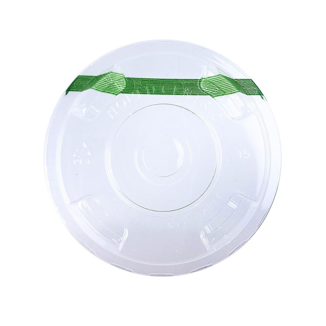 Flat Lid w/Green Stripe | Fits 10-24 oz Cold Cup