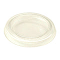 Flat Lid for 2-3 oz Cold Cups | No Hole | Clear PLA